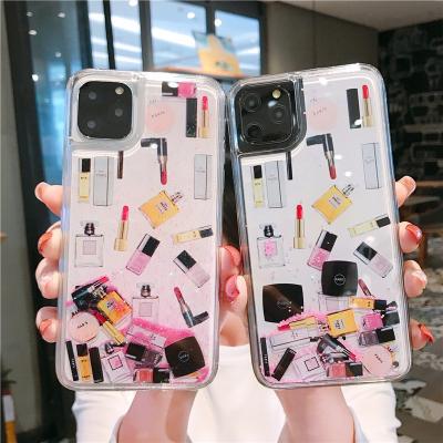 China Hot Selling Liquid TPU Glitter CASE 2019 Glitter Silicone Phone Case Cover For iPhone 11pro Case Perfume Quicksand Mobile Phone Cover Max Case 11pro for sale