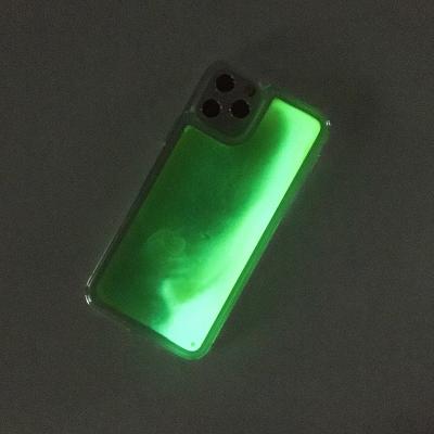 China TPU Glitter CASE Glow in the Dark Liquid Glitter Phone Case For iPhone 11 Pro Max Luminous Neon Sand Cell Phone Case For New iPhone 11 Xs Max for sale