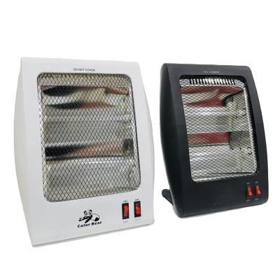 China Outdoor Quartz Halogen Heater 600W Black With Tip-over Protection Plug In Heater Outdoor Infrared Heater for sale