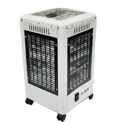 China Outdoor BBQ Quartz Halogen Heater 2000W With Tip-over Electric Heater Heater Five Side Heater 5 Arrangements Small Size Protection for sale