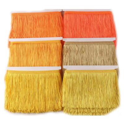 China Performance Fashionable Carnival Costumes 15CM Chainette Fringe, Polyester Fabric Fringe, Tassel Fringe for sale