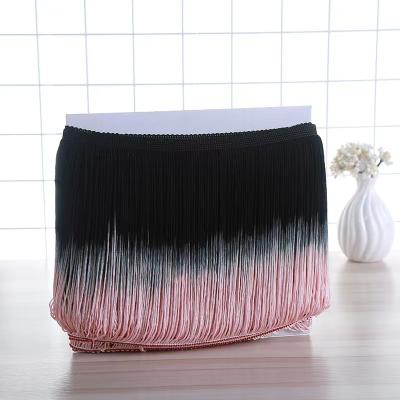 China Stylish 20cm Ombre Two Toned DIFFERENT COLORS Tassel Fringe Fringe Trim for sale