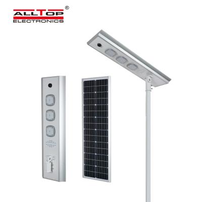 China ALLTOP ROAD wholesale price waterproof outdoor lighting ip65 smd 50w 100w 150w integrated all in one led solar street light for sale