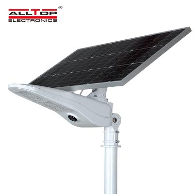 China ROAD ALLTOP New Products Waterproof Bridgelux Smd Ip65 50watt Integrated Solar LED Street Light for sale