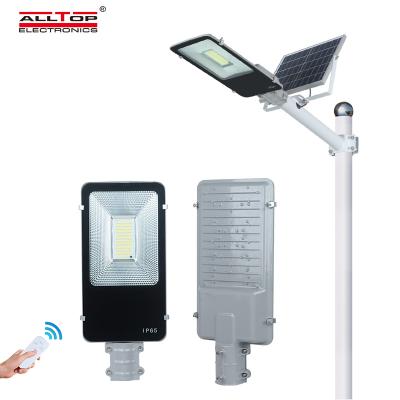 China Hot sale villa ALLTOP ip65 waterproof aluminum garden 100w outdoor road solar led street light for sale