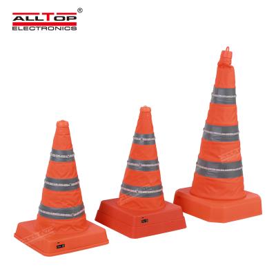 China ALLTOP 9m Road Traffic Cone Silicone Rubber Retractable Belt Customized Traffic Cone Stool for sale