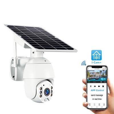 China Built-in Wireless Door Solar Human Powered Siren ALLTOP 1080P APP Control GSM wifi IP Security Solar CCTV Camera for sale