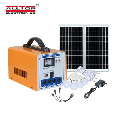 China ALLTOP New Design Size Home Quality Portable Off Grid Home 30w Solar Power System With Bulb for sale