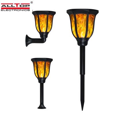 China ALLTOP Outdoor Garden Decorative Lamp 2w LED Solar Flame Torch Flickering Smart Lights for sale