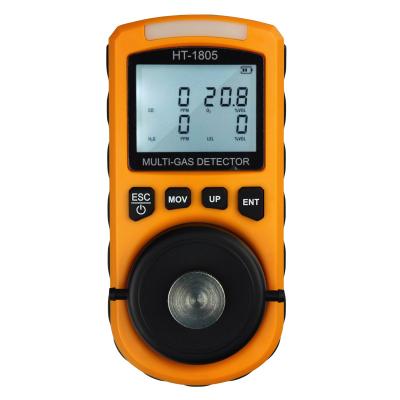 China Jewelry H2s Co O2 Combustible Gas Detector Air Quality Meter Monitor Four In One Gas Detector HT-1805 for sale