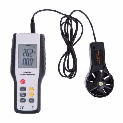 China Cheap Air Flow Dongguan Price HTI ht-9819 Digital Instrument CFM/CMM Anemometer for sale