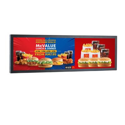 China Indoor Customize Ultra Wide LCD Monitor Bar Type LCD Display For Advertising for sale