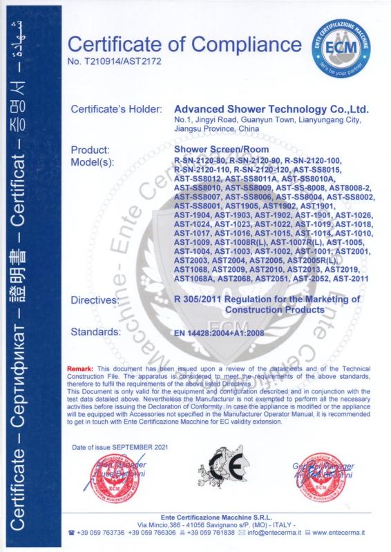 CE - Advanced Shower Technology Co., Ltd.