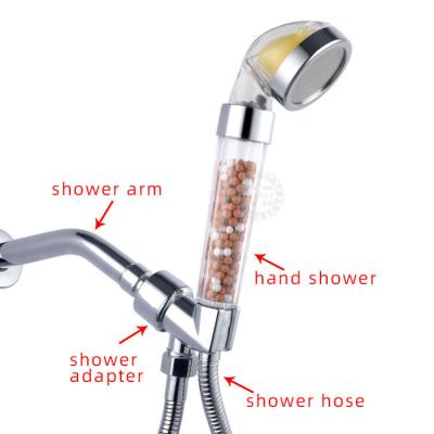 China Slide Bar Vitamin C Free With Hose Water Sav Filter Ionic Handheld High Pressure Shower Head for sale