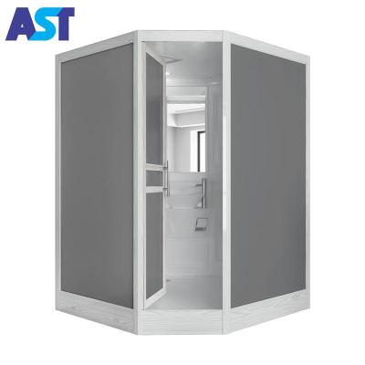 China Contemporary Apartment Small Doors One Piece Wedges Steam Bath Equipment For Bathe Shower Rooms for sale