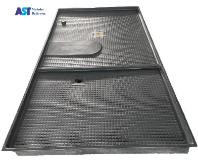 China SMC Modern Modular Integral Mini Bathroom Floor Tray Standard Shower Room BASE For Extracting Container for sale