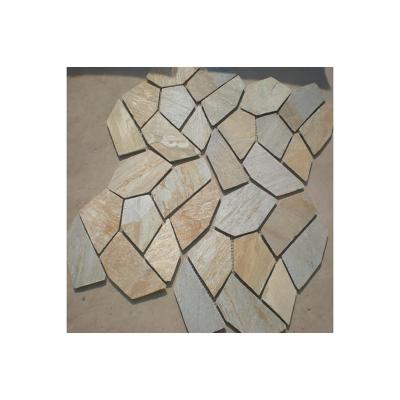 China Nature Cut To Size Slate Stone Veneer Wall Cladding Self Adhesive Lined Thin Slate for sale