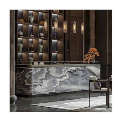 China EUROPEAN hot sale and reception decor high quality natural marble bar counter for sale