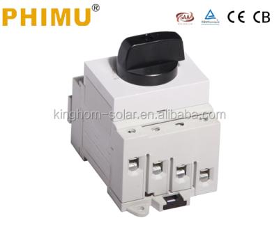 China SAA DIN RAIL TYPE DC 1000V Isolator Switch HGN4-006GL for sale