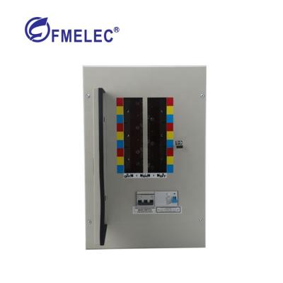 China IRON 3 phase din rail distribution box TPN 12 distribution cabinet outdoor gray colors 18 24 30 36 42 48 54ways for sale