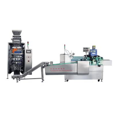 China Food Multi Lane Packaging Machine With Automatic Boxing Machine Te koop