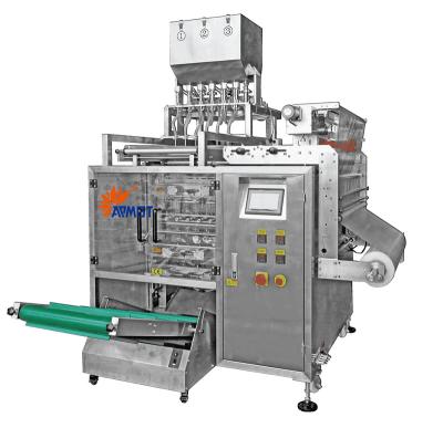 China Liquid 4 Side Sealing Packing Machine Multi Lane Long Sealing Bag for sale