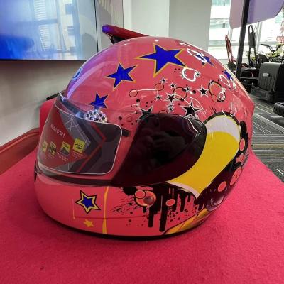 China Cool New Full-Cover Teen Kart Protective Helmet for sale