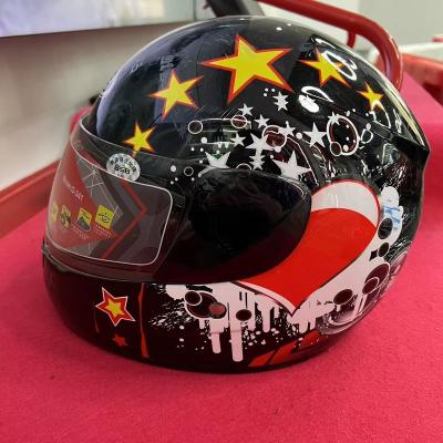 China Cool New Full-Cover Teen Kart Protective Helmet for sale