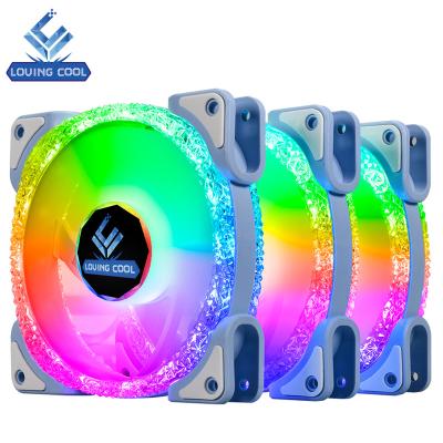 China Computer Case RGB 1200 Argb Timing Moonlight PC 3000Rpm OEM CPU Mute 12Mm Bundle Square 0Db With Remote Computer Fan 120Mm for sale