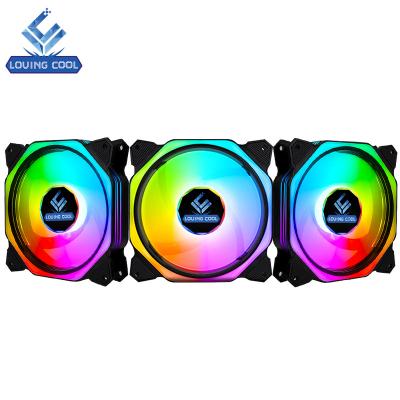 China Rainbow Computer Case High RPM Case Magnetic Bearing Cup. Desktop Ram 140 Mm 120Mm Controller Wentylator Pc Rgb Fan for sale