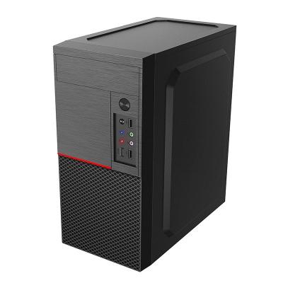 China With Fan Two PC Gamer Cabinet Full Tempered Glass Gaming Computergehause ATX Tower Gabinete Para PC-Kabinett Computer Case With RGB Fan for sale