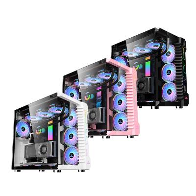 China With Fan Amazon Factory Price New Low MOQ ATX Model Hot Selling Case Game Computer for sale