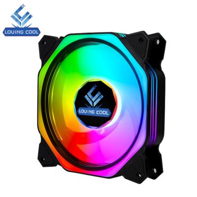 China Computer Case High Performance Ventiladores Para PC Computer Case Fan 120mm LED RGB Cooling Fan With ARGB Hub Controller for sale