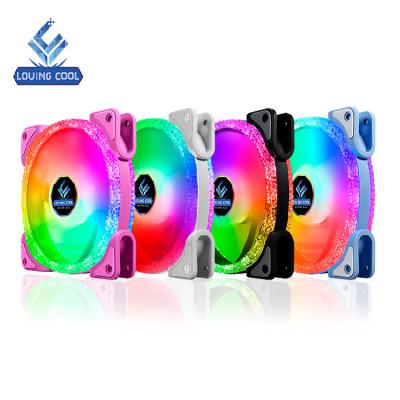 China Computer case magnet cool fan 120mm pwm fan pc rgb cooler argb cpu fan for sale