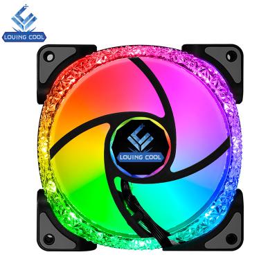 China Computer Case Magnet Cool Fan 120mm Computing PC RGB Fans Argb Fan With Remote for sale