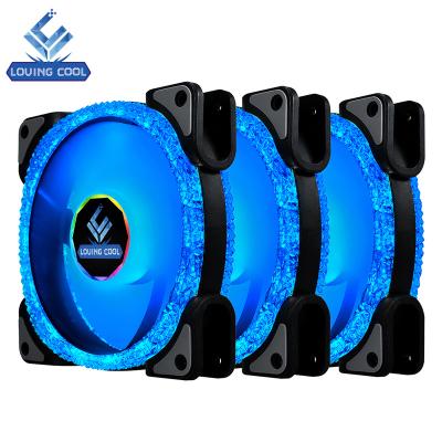 China Computer Case Magnet Colorful Cool Gaming Computer Solid Color Fan Heatsink Fan Computer Fans for sale