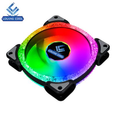 China Computer case magnet cpu fan cool pwm fan 120mm PC RGB computer fans with controller for sale