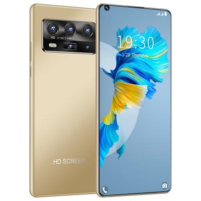 China P50 Inch Big Screen Mobile Phone Large Capacity Fingerprint Double Face SIM Card Dropshipping Smartphone 7.3 Pro Real Unlock Mobile Phone for sale