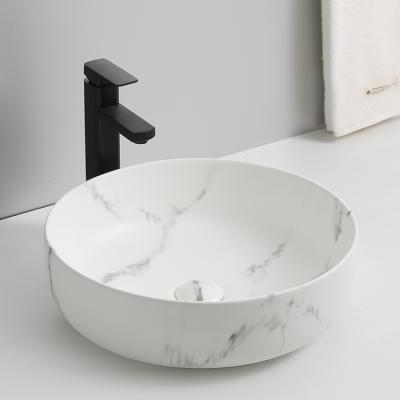 China Art Modern Direct Basin Vanity Factory Sink CUPC Style White Marble Bathroom Sink for sale