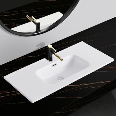 China Mid Century Bathroom YJ817-120 Bathroom Basin Cabinet CE Industrial Rustic Coastal Sink CUPC Sink Ceramic Vanity Basin for sale