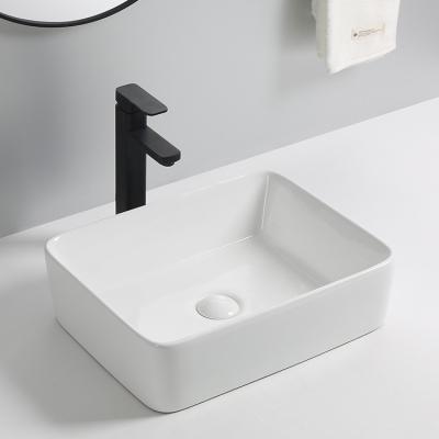 China Art Simple Ceramic Wash Basin Modern Contemporary Modern Bathroom Wash Sink CE CUPC Smooth Outdoor Sink for sale