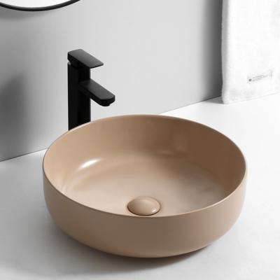 China 9536 M-008 Modern Countertop-Mounted Modern Style Art Wash Basin Ware CE Color Gloss Ceramic Sanitary Sink for sale