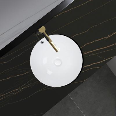 China Modern High Quality Ceramic Sanitary Ware Round Bathroom Ceramic Sink Under Counter Wash Basin for sale