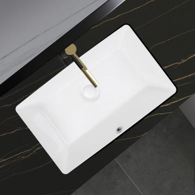 China Scandinavian CUPC Ware Sanitary Basin Under Counter Bathroom Hand Wash Basin Porcelain Ceramic Sink for sale