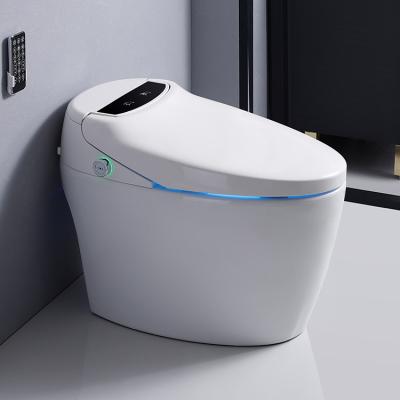 China Modern Advanced Portable Smart Toilet Sanitary Ware Auto Operation Bathroom Floor Mounted Toilet for sale