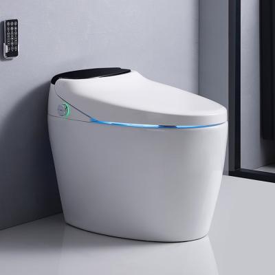 China YJ35A Newer Operation Bidet Toilet Open Lid Heating Seat Wc Toilet Sanitary Ware Newest Dual Narrow Built-in Luxury Automatic Flush Automatic Smart for sale