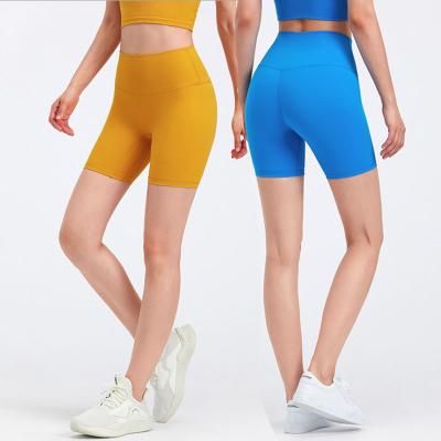 China Breathable Multiple Color Summer No Camel Toe High Waist Gym Yoga Biker Fitness High Quality Shorts For Women for sale