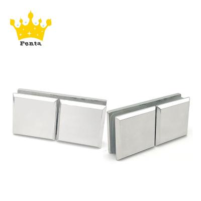 China Easy Installation FENTA H205 Heavy Duty Glass Door Double Side Glass To Glass Brass Flange for sale