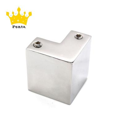 China FENTA D308 Universal Easy Installation Square Door Tube Corner Connector Shower Stainless Steel Glass Connector for sale