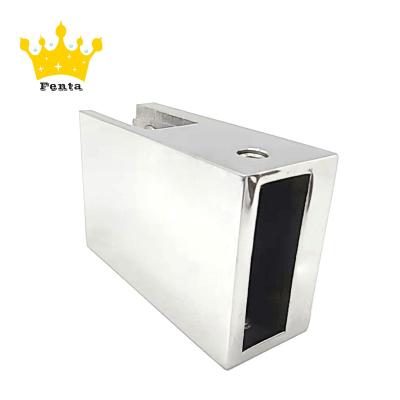 China FENTA D306 Easy Installation FENTA D306 Wall Flange Connector Shower Glass Connector Square Tube Connector for sale